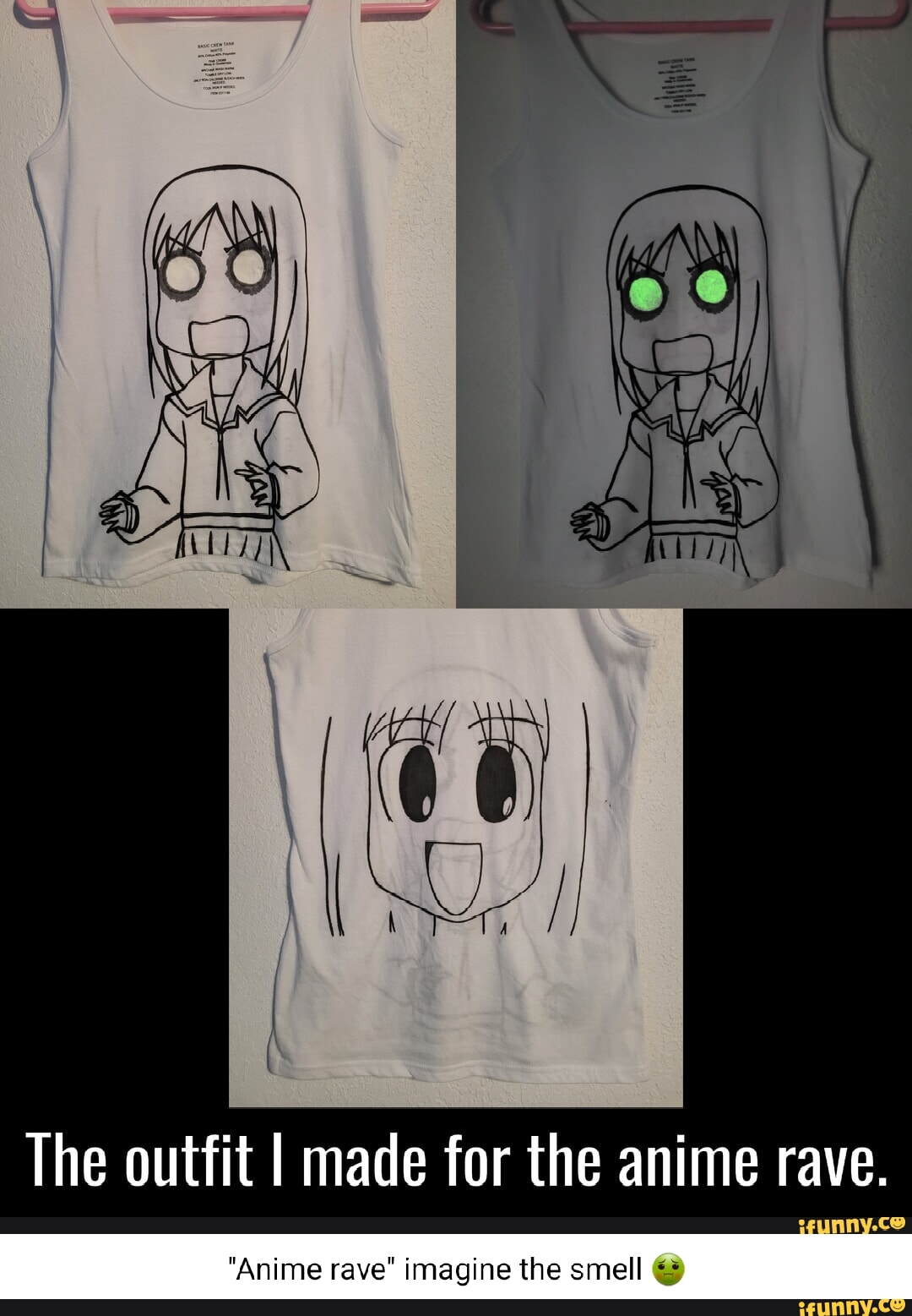 I The outfit I made for the anime rave. 