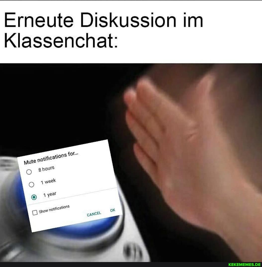 Erneute Diskussion im
Klassenchat: