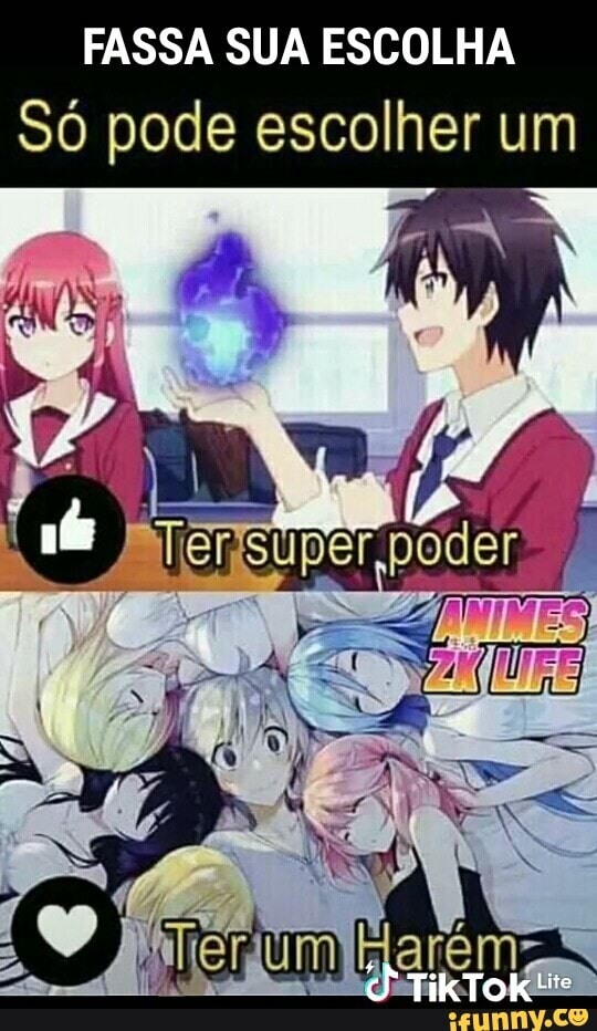 FASSA SUA ESCOLHA
Só de escolher um
TikTok
Só po