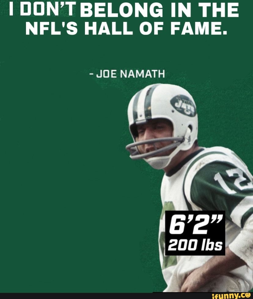 Does Joe Namath Really Belong in the Hall of Fame?