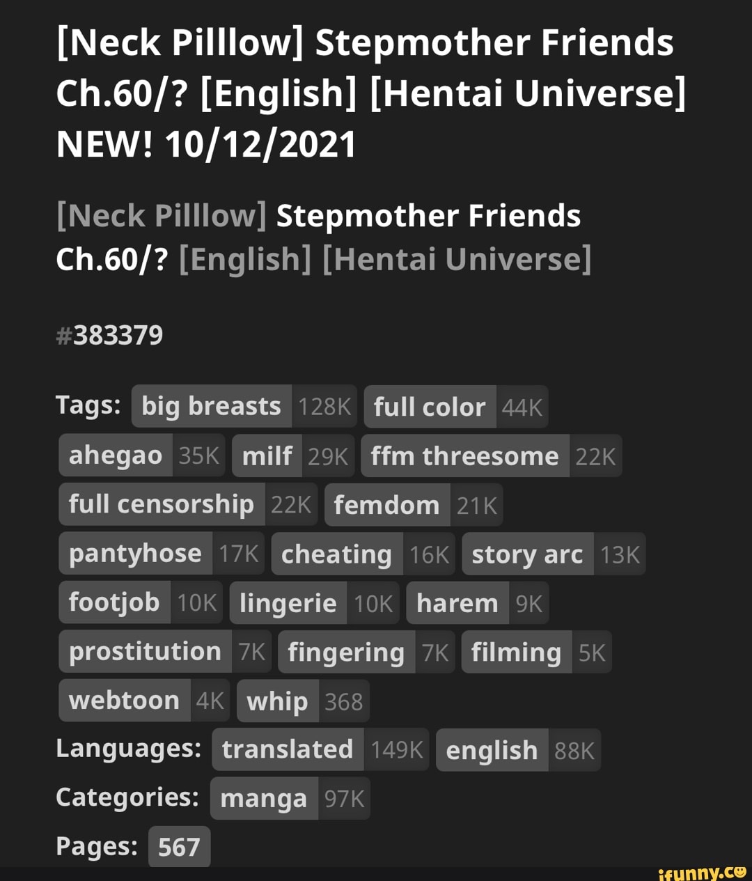 Neck Pilllow Stepmother Friends Ch 60 English Hentai Universe