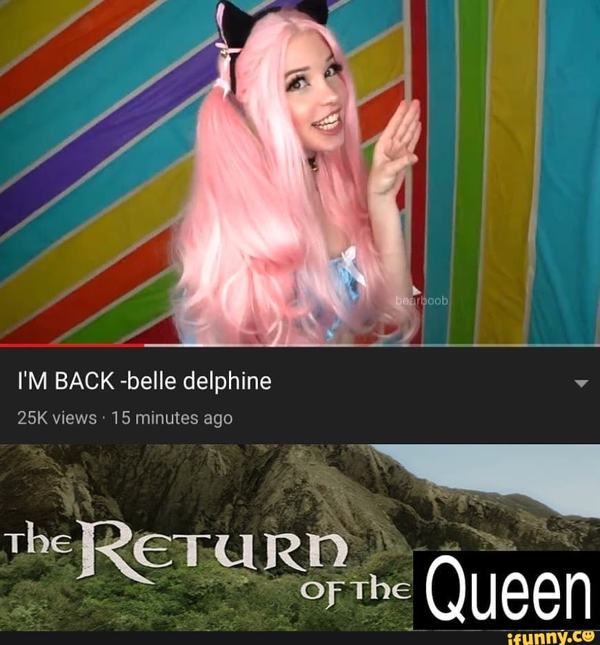 Belle delphine back