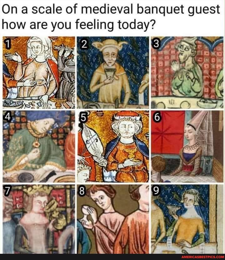 On A Scale Of Medieval Banquet Guest How Are You Feeling Today Ga America S Best Pics And Videos