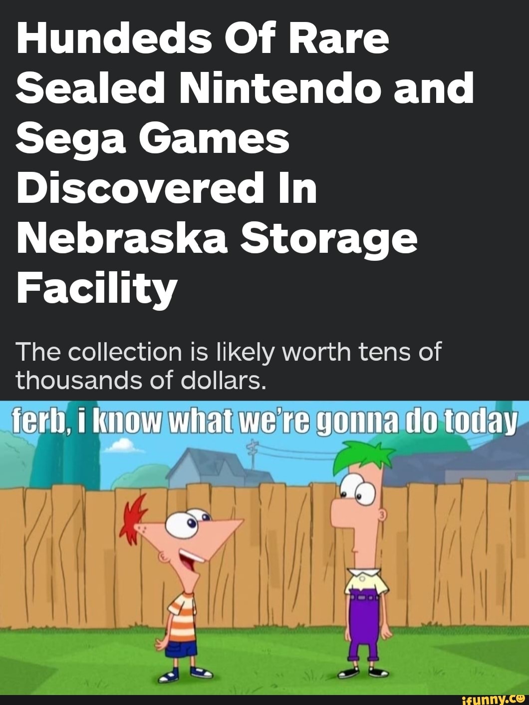 Hundeds Of Rare Sealed Nintendo And Sega Games Discovered In Nebraska 