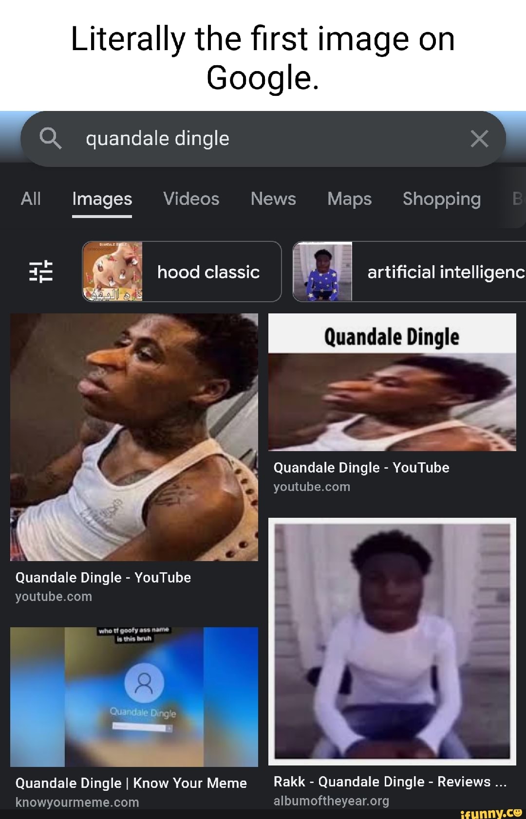 Literally the first image on Google. Q quandale dingle All Images