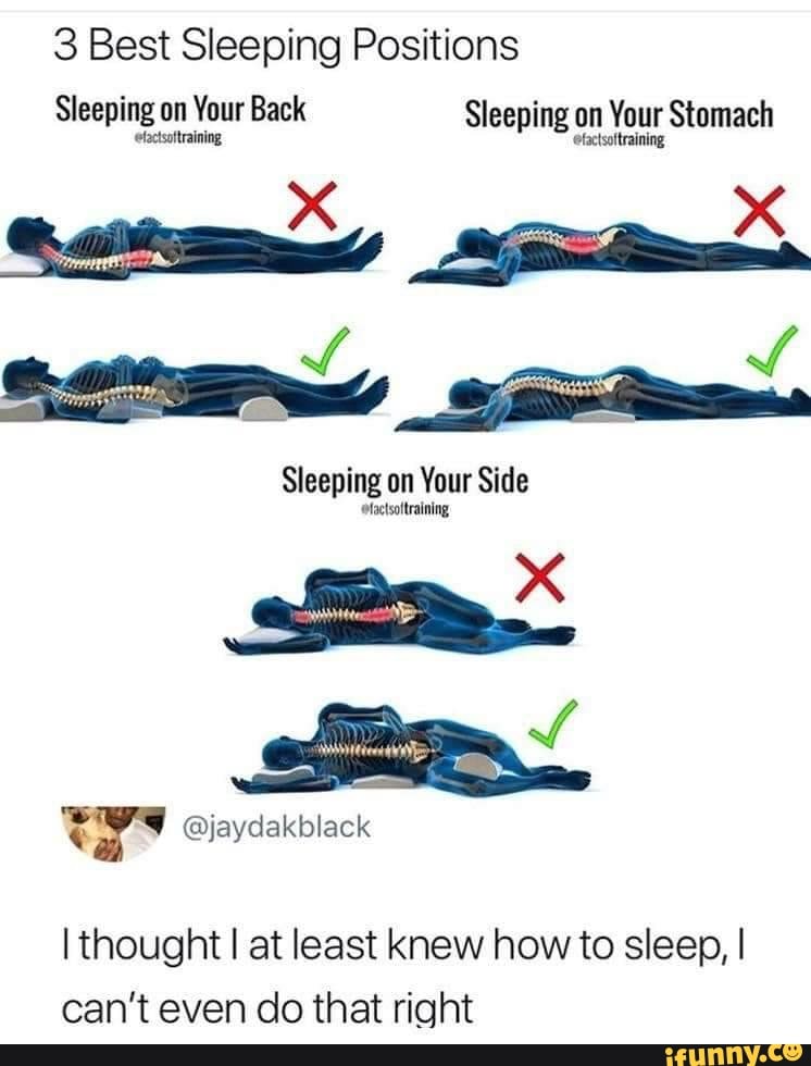 3 Best Sleeping Positions Sleeping on Your Back Sleeping on Your ...