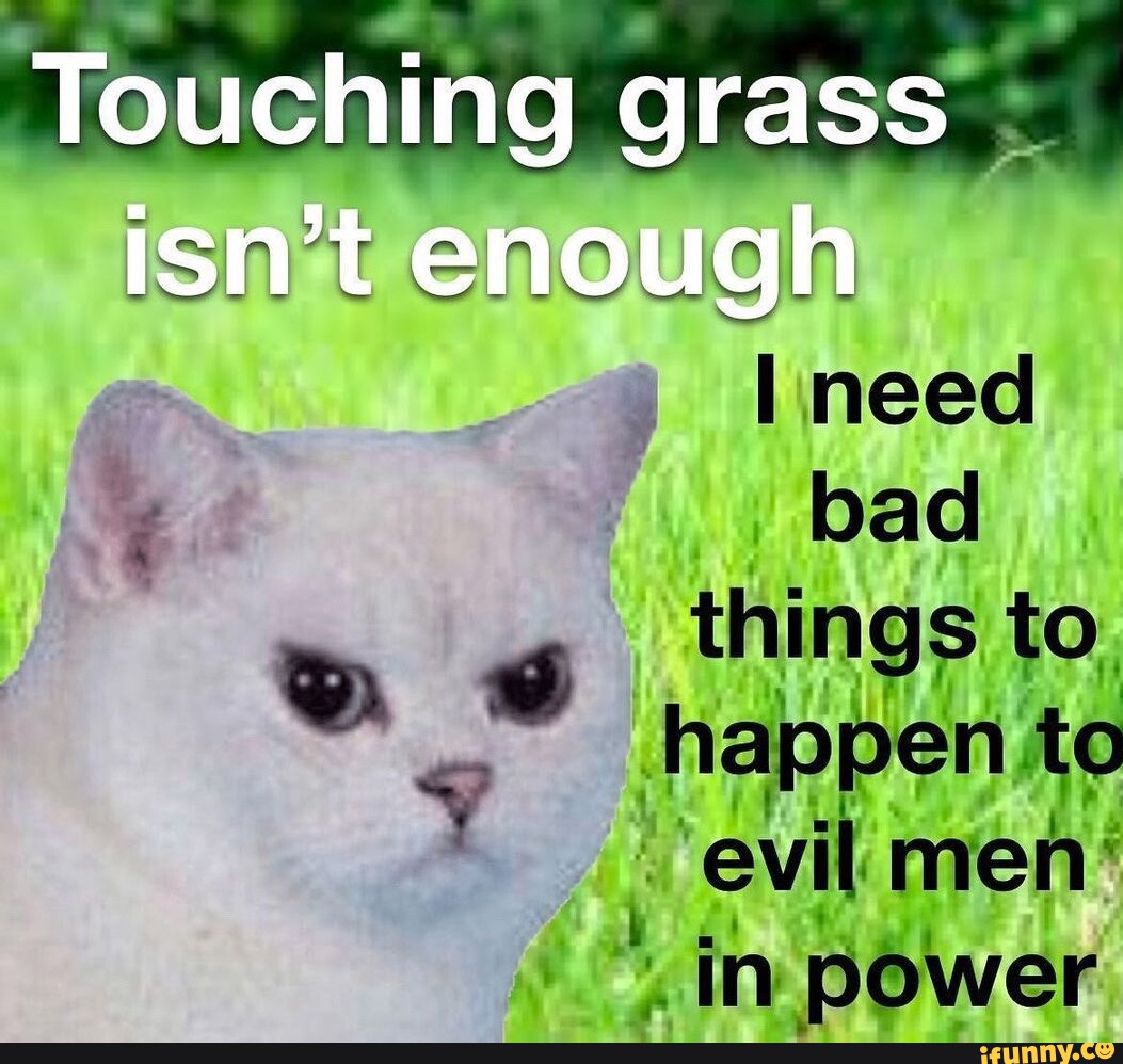 touching-grass-bad-things-to-happen-to-y-evil-men-in-power-ifunny