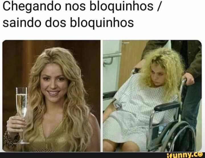 Chegando nos bloquinhos saindo dos bloquinhos