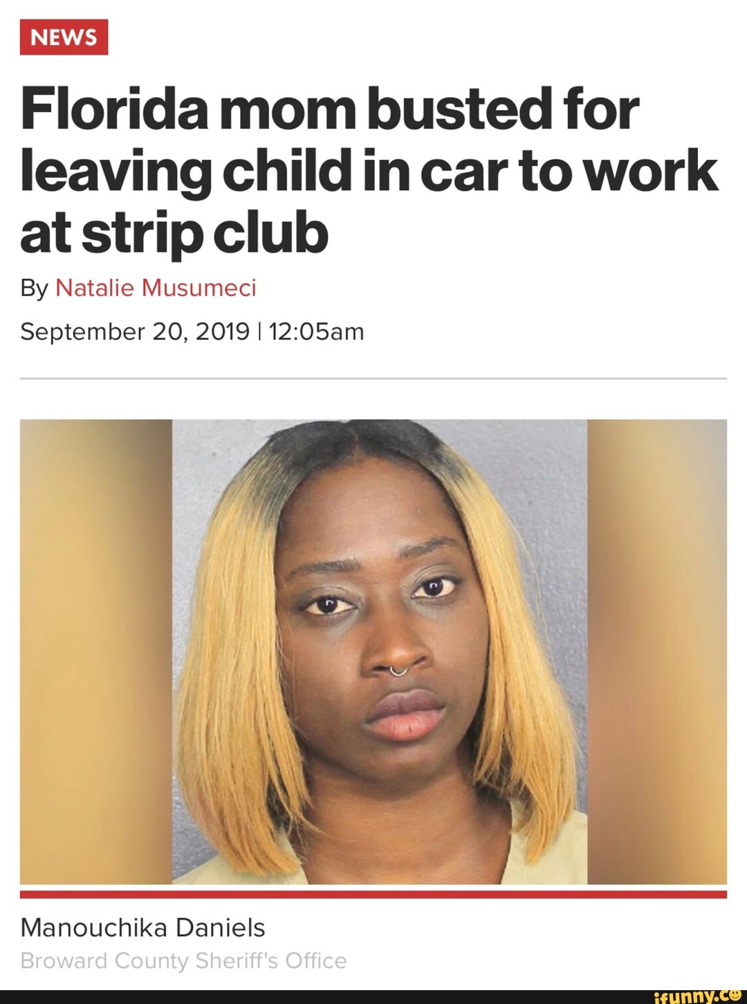 Florida mom busted for leaving child in car to work at strip club By ...