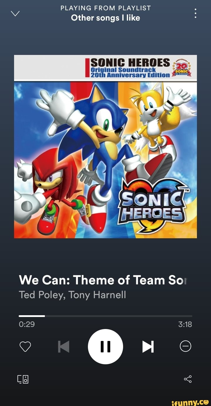 sonic heroes sound track
