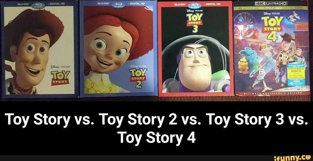 Toy Story vs. Toy Story 2 vs. Toy Story 3 vs. Toy Story 4 Toy Story