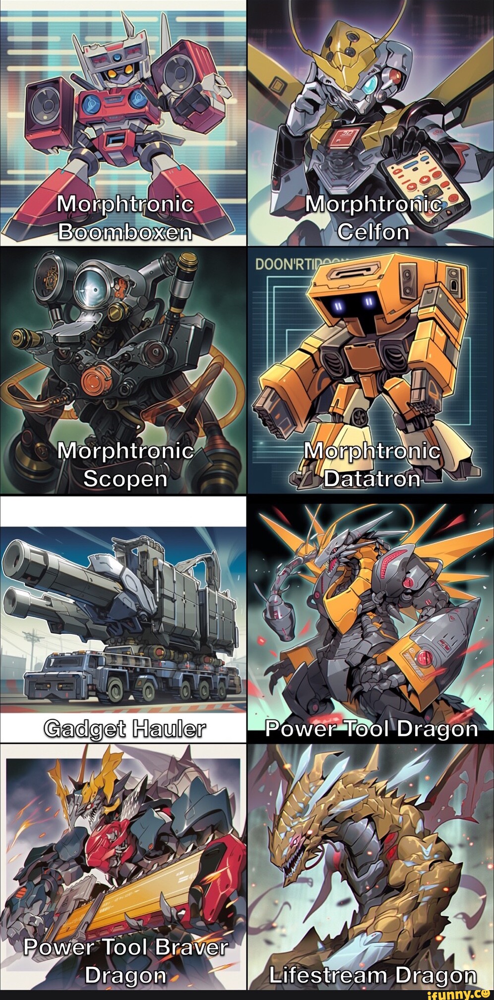 Morphtronic Morphtronic Scopen Gadget Hauler Power Tool Braver Dragon Morphtronic Celfon