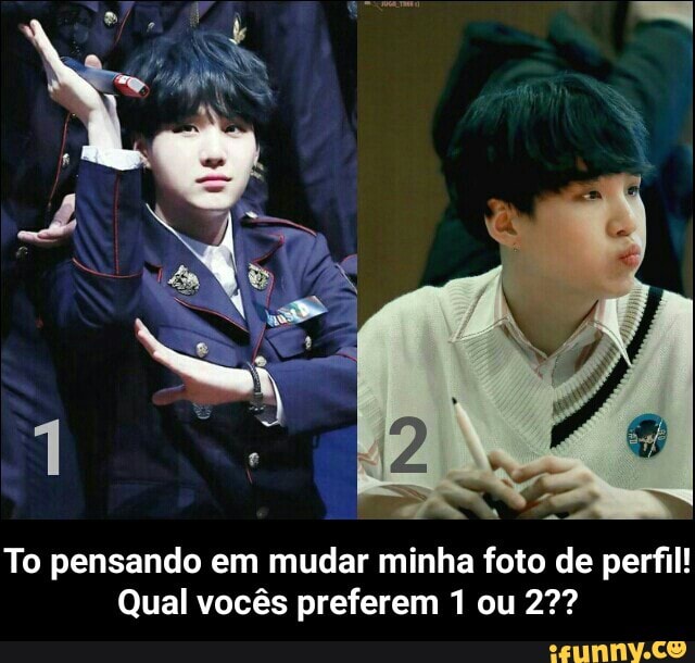 To pensando em mudar minha foto de perfil!
Qual vocês preferem 1 ou 27? - To pensando em mudar minha foto de perfil! Qual vocês preferem 1 ou 2??
