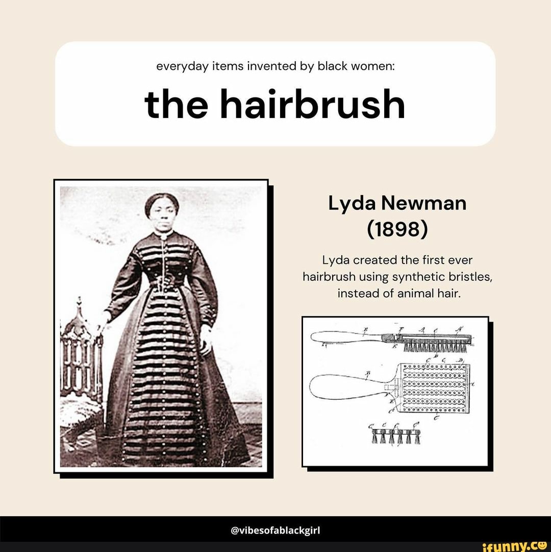 everyday-items-invented-by-black-women-the-hairbrush-lyda-newman-1898