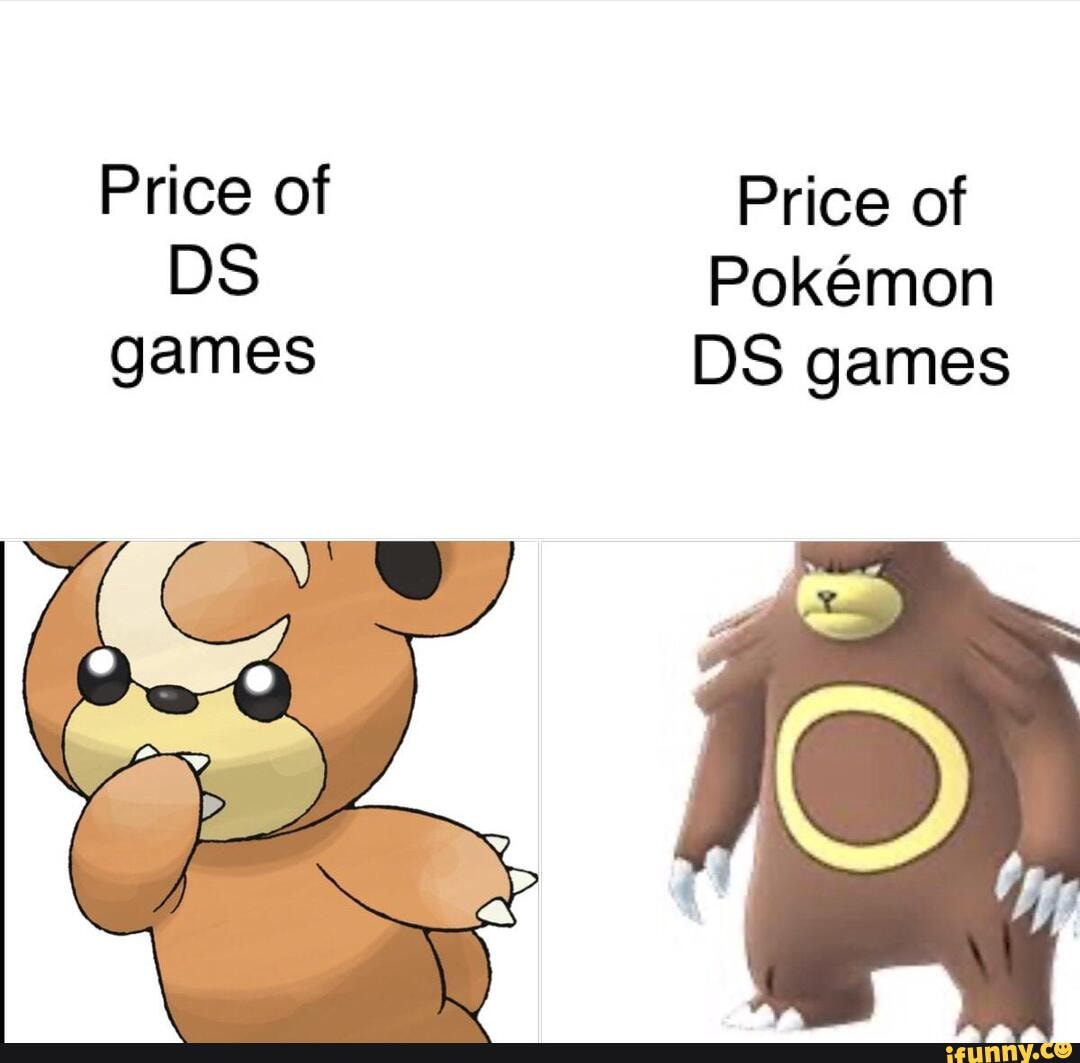 Price Of Price Of DS Pokmon Games DS Games IFunny 
