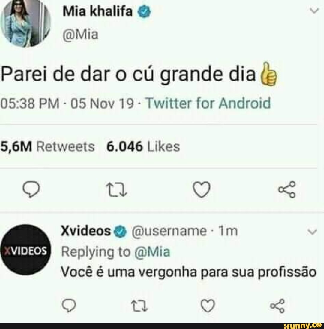 Parei de dar o cú grande dia (5
Twitter for Android
Você é uma vergonha para sua profissão