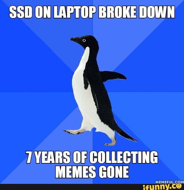 SSD ON LAPTOP BROKE DOWN 7:YEARS OF COLLECTING MEMES GONE MEMEFUL.COM ...