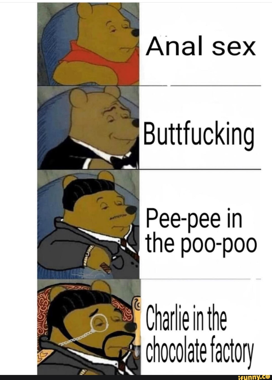 Anal sex . Buttfucking - ) Pee-pee in  the poo-poo fg Charlieinthe -  iFunny