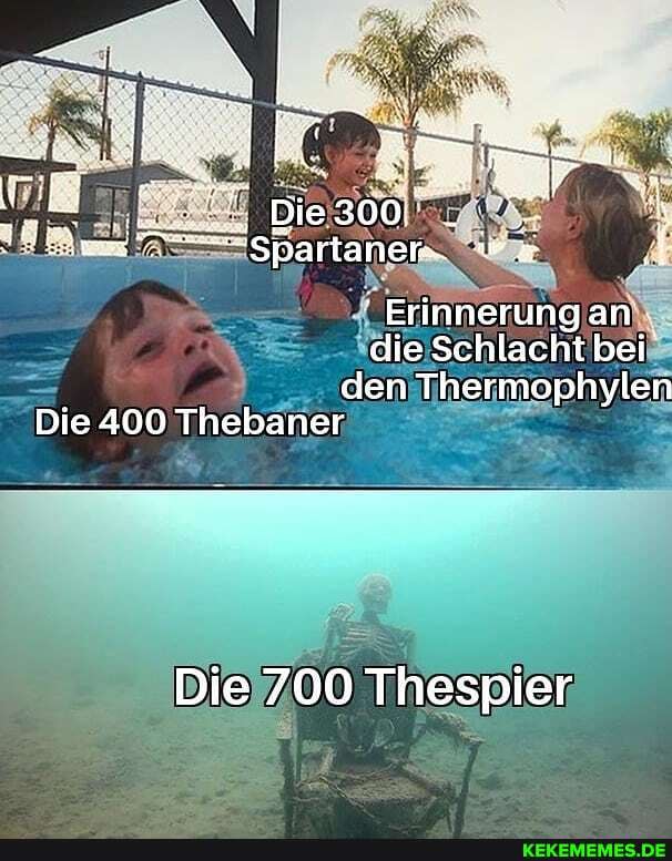 Erinnerung an die Schlacht bei den Thermophylen
Die 400 Thebaner
Die 700 Thespier