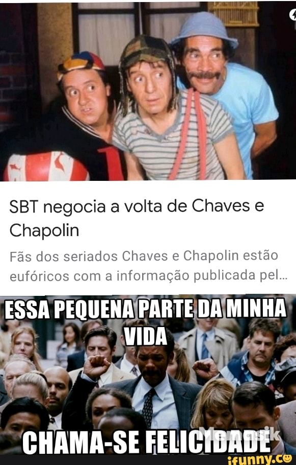SBT negocia a volta de Chaves e
Chapolin
Fãs dos seriados Chaves e Chapolin estão eufóricos com a informação publicada pel...
ESSA PEQUENA PARTE DA MINHA VIDA
CHAMA-SE FELIGIS