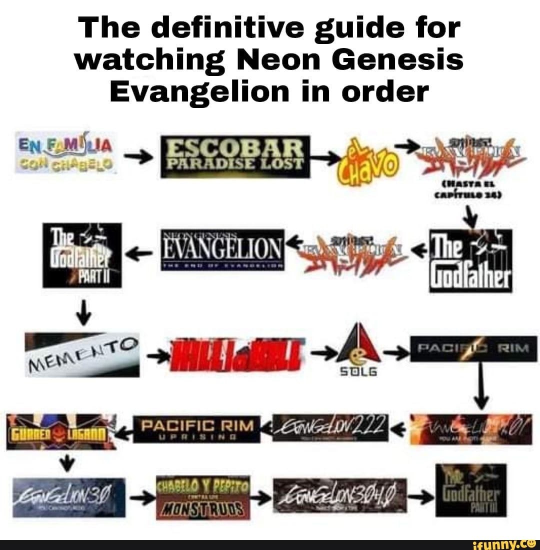 The definitive guide for watching Neon Genesis Evangelion in order ES  PARADISE LOST Th - iFunny