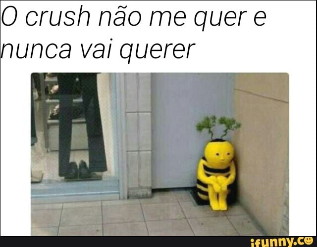 O crush não me quer e
unca vai querer