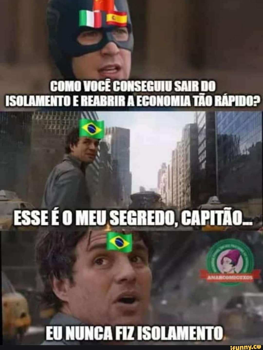 ESSEÉ O MEU
SEGREDO, CAPITAO.. EU NUNCA FIZ ISOLAMENTO