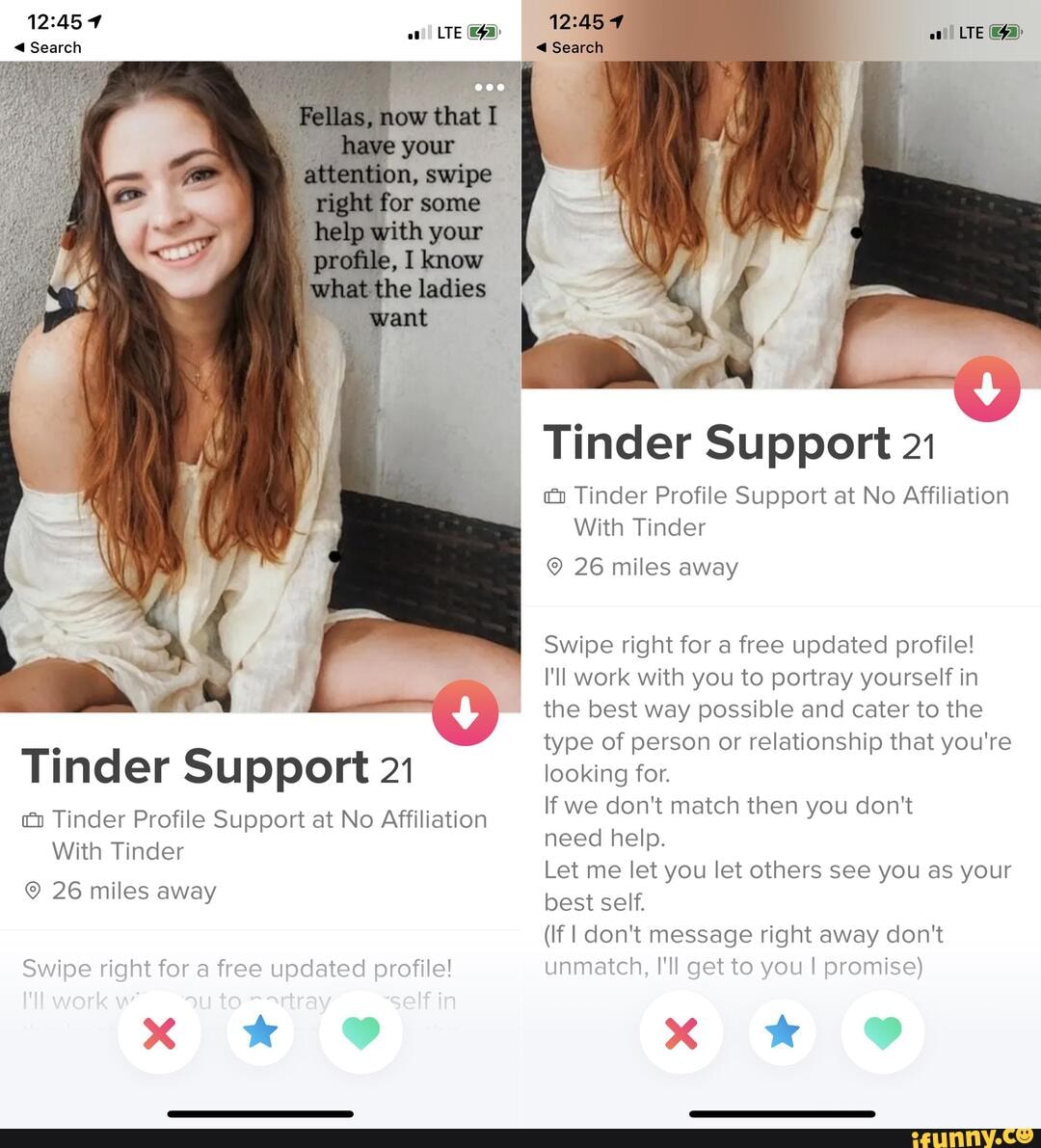 Tinder support