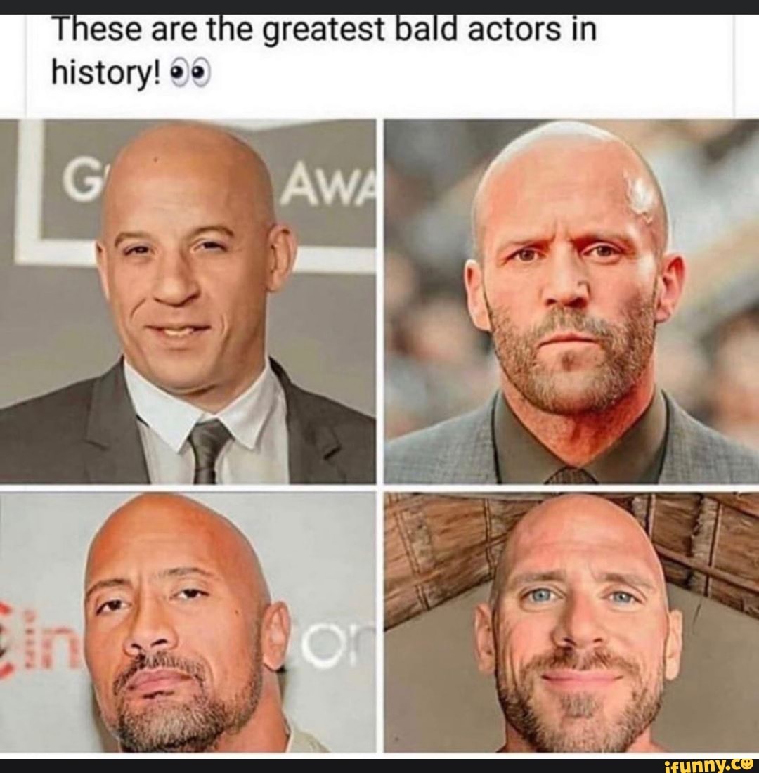 These Are The Greatest Bald Actors In History! "e - Seo.title