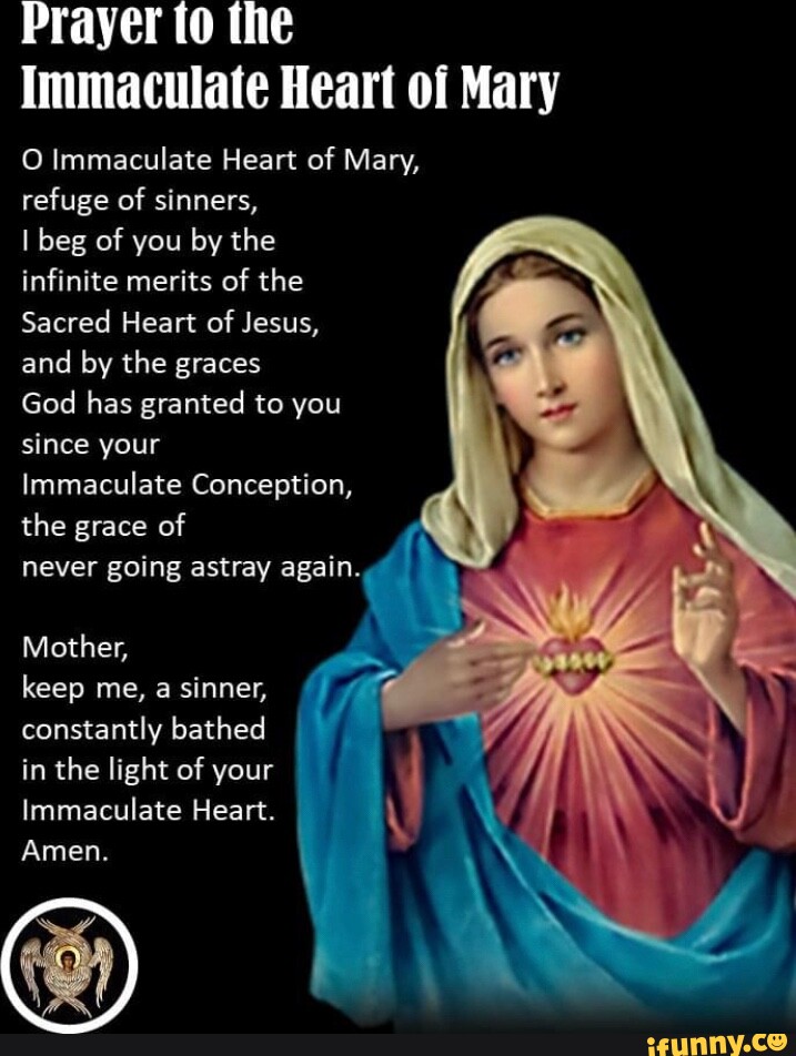 Prayer to the Immaculate Heart of Mary O Immaculate Heart of Mary ...