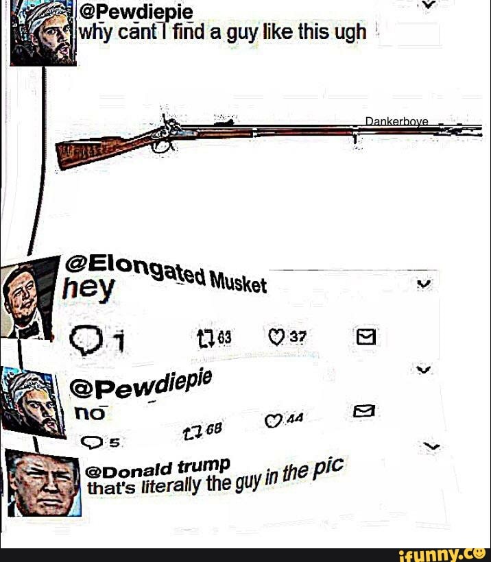 Why Cant Find A Guy Like This Ugh Elon Musket Pewdieple Ors Oo Id