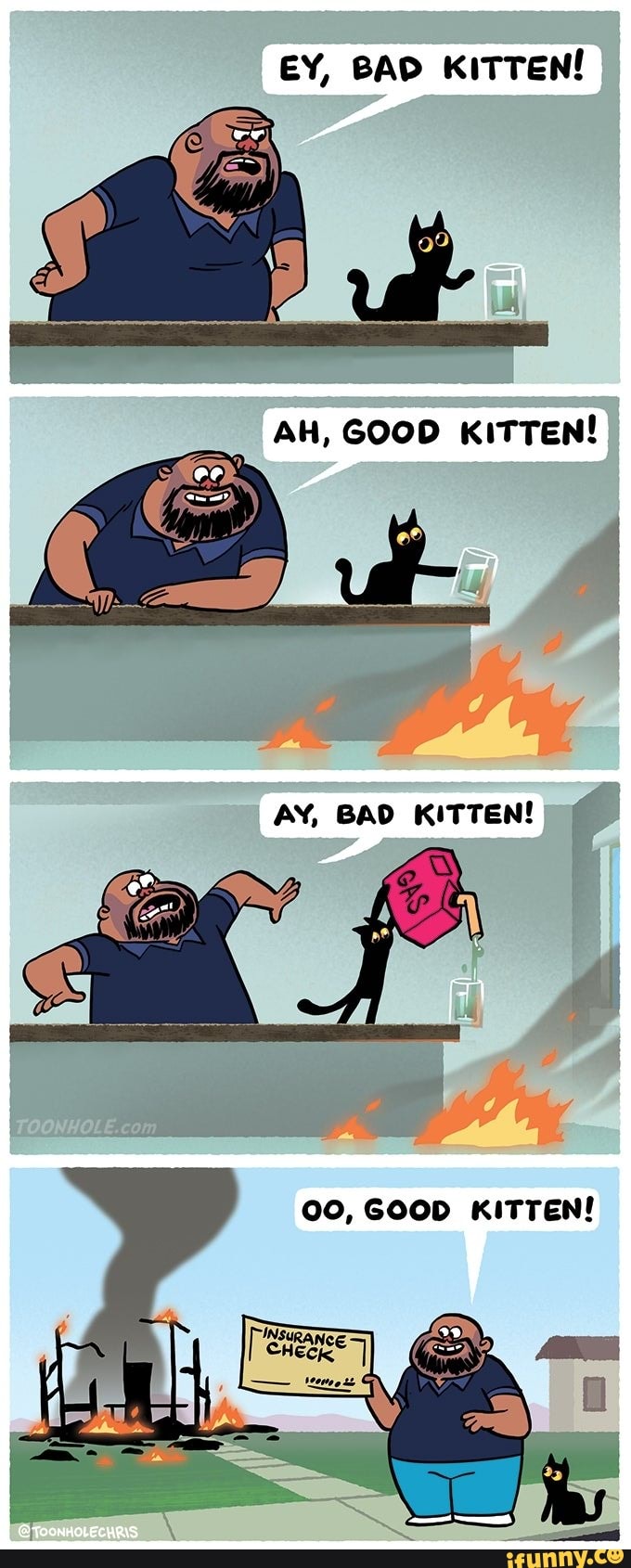 EY, BAD KITTEN!