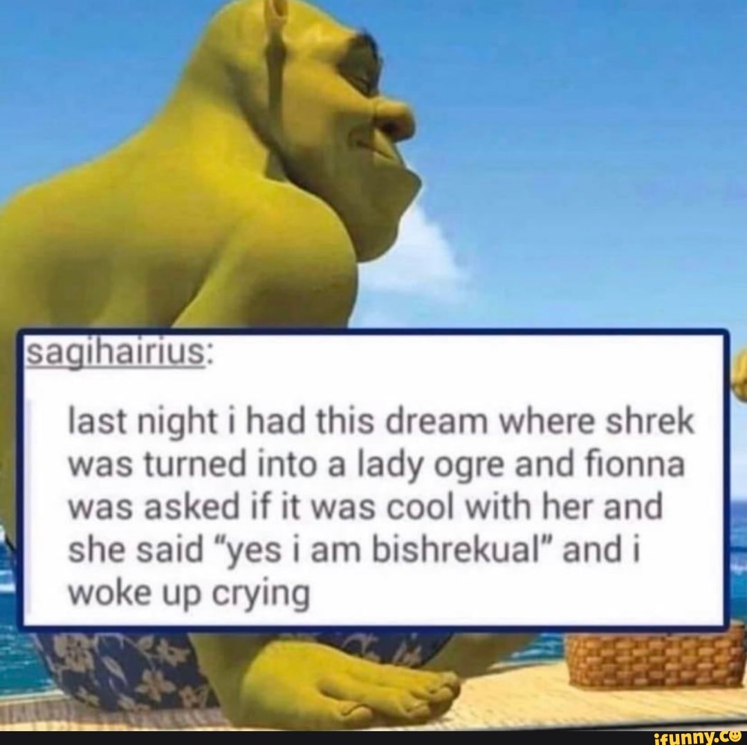 shrek crying