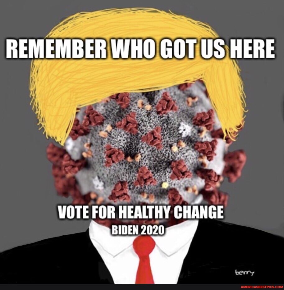 REMEMBER WHO GOT US HERE
VOTE FOR HEALTHY CHANGE
BIDEN 2020
berry