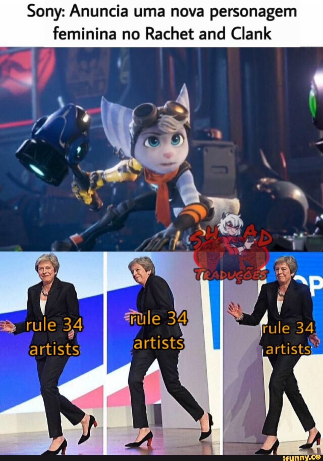 Sony: Anuncia uma nova personagem
feminina no
Rachet and Clank