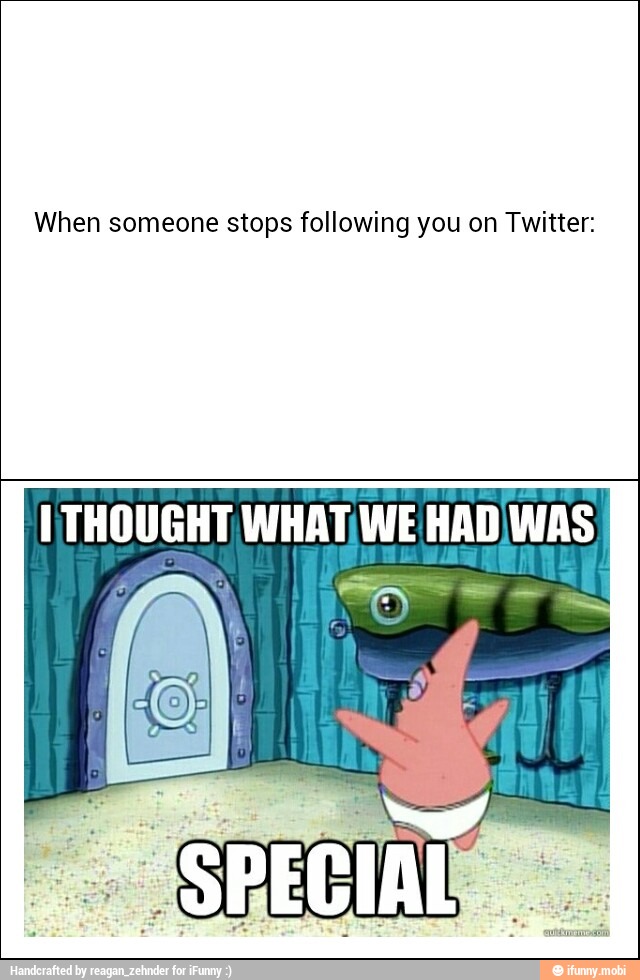 When someone stops following you on Twitter: