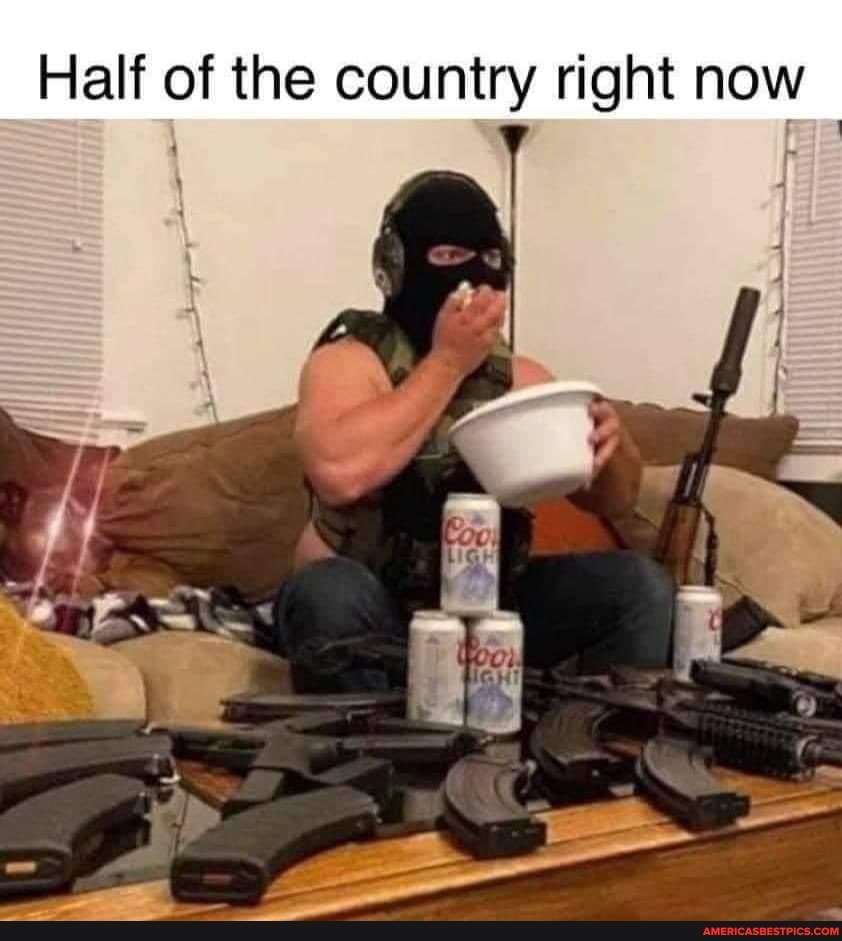 Half of the country right now