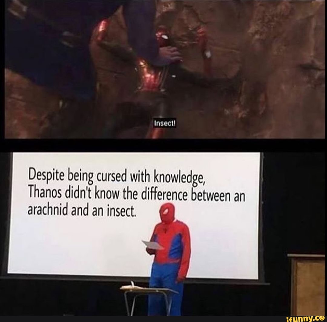 Despite being cursed with knowledge, Thanos didn't know the difference