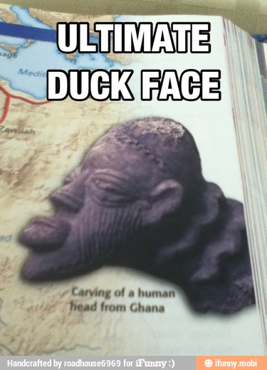 Carving of a
human
head from Ghana