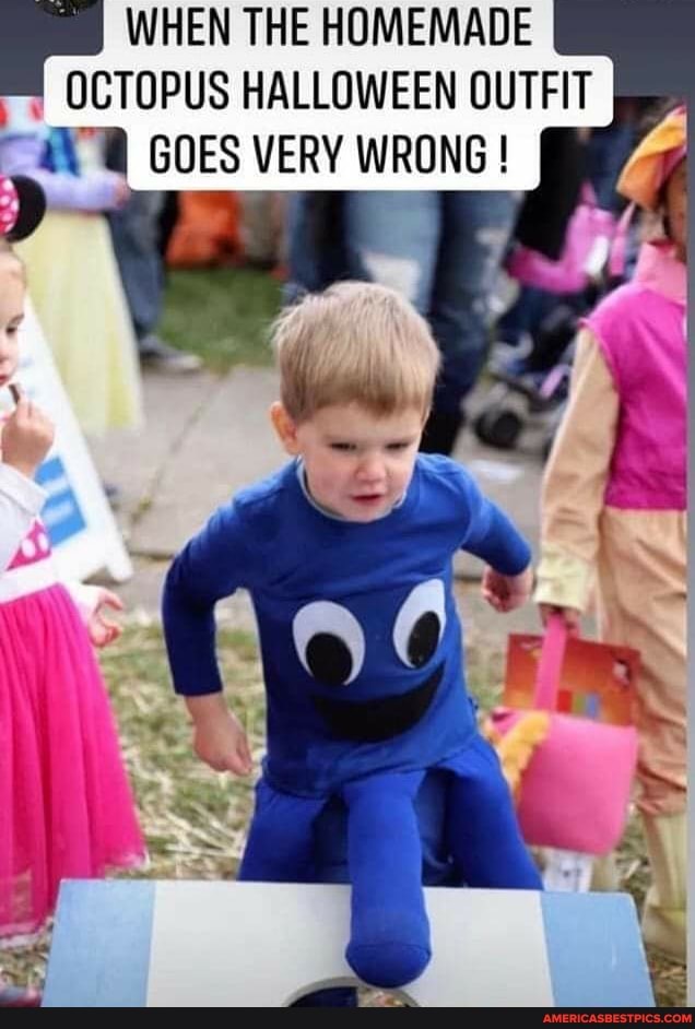 WHEN THE HOMEMADE OCTOPUS HALLOWEEN OUTFIT we GOES VERY WRONG !
SO