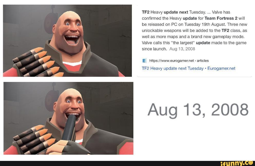 Heavy When He Realized Valve Announced the Heavy Update in 2017 #anima