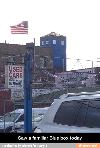 Saw a familiar Blue box today - Saw a familiar Blue box today