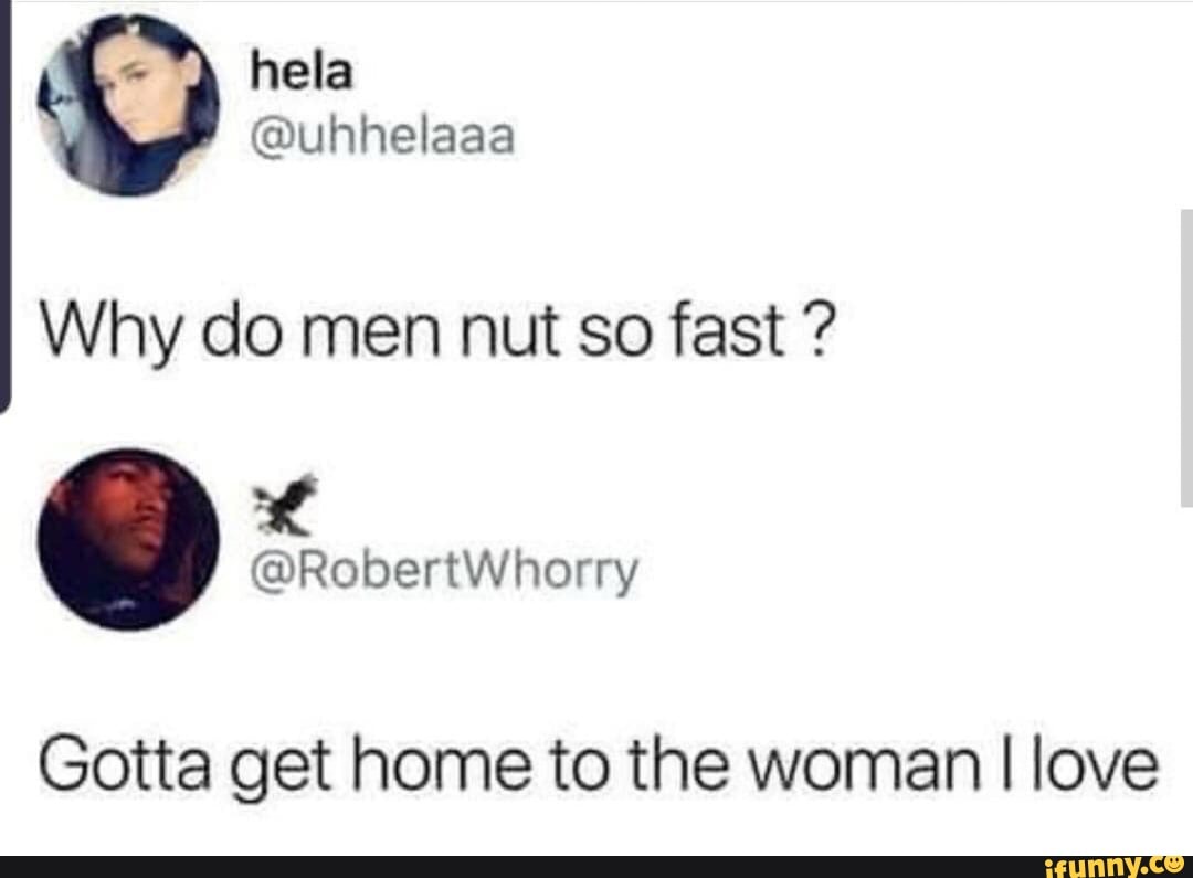 Why Does A Man Nut So Fast