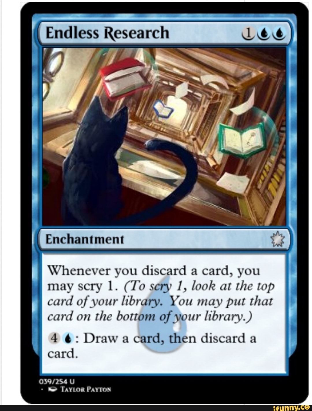 O I Endless Research Lee Whenever you discard a card, you may scry 1. (To sery 1, O I Endless Research Lee Whenever you discard a card, you may scry 1. (To sery 1,