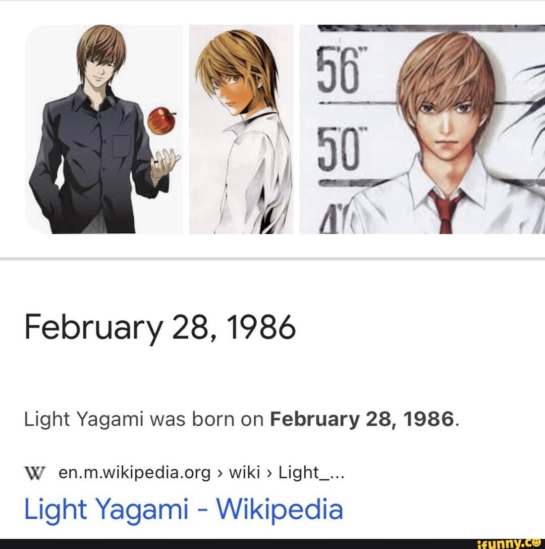 Light Yagami [Kira], Wiki