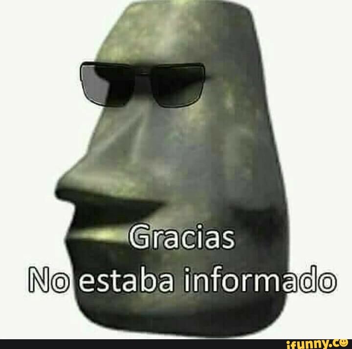 "Gracias
No estaba informado)