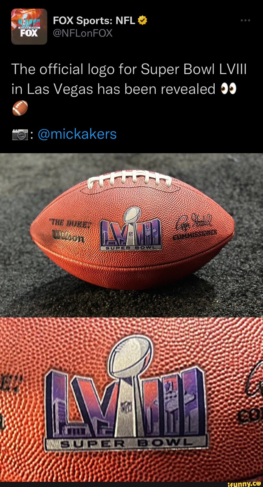 FOX Sports: NFL @NFLonFOX @mickakers The official logo for Super Bowl LVIII  in Las Vegas has been revealed - iFunny Brazil