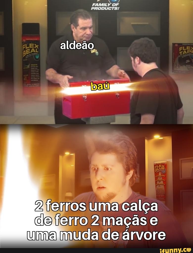 Ex
aldeão
2 ferros uma calça de ferro 2 maçãs e uma muda de árvore