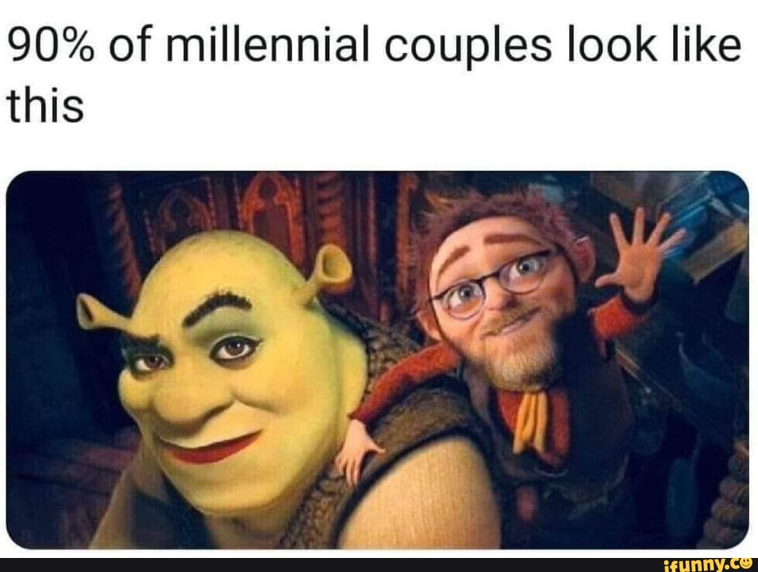 90% of millennial couples look like
this