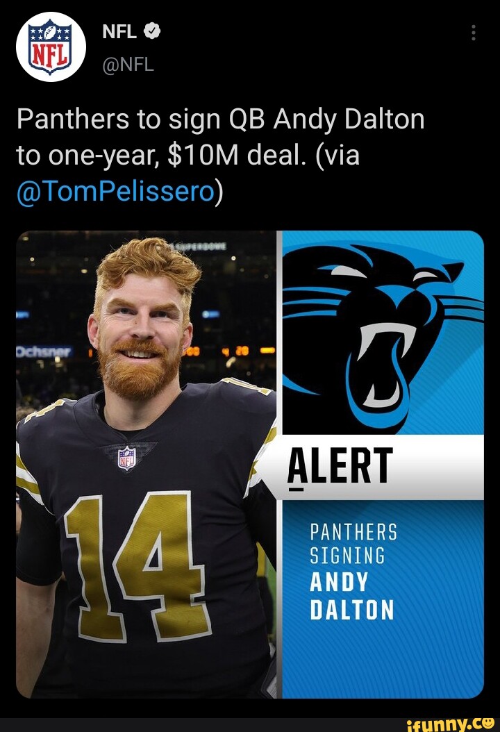 Andy Dalton Signs 2 Year/$10M Deal with Carolina Panthers